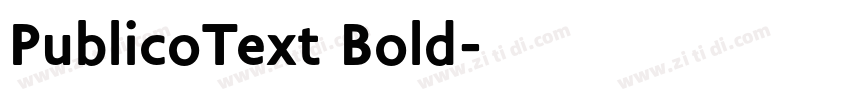 PublicoText Bold字体转换